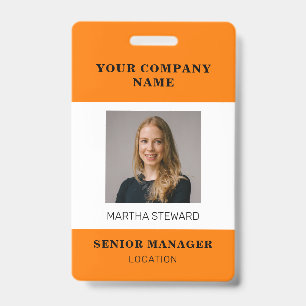Your Company Photo id ID Badge