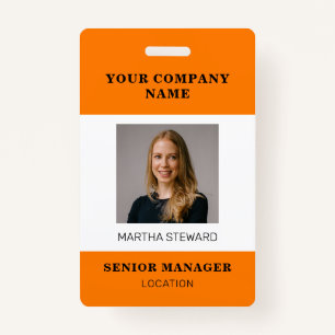 Your Company Photo id ID Badge