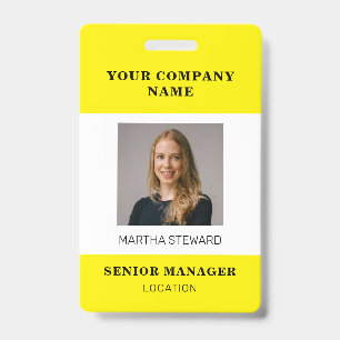 Your Company Photo id ID Badge