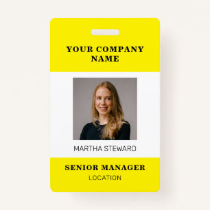 Your Company Photo id ID Badge