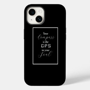 'Your Compass is the GPS to your Soul' Phrase iPhone 14 Case