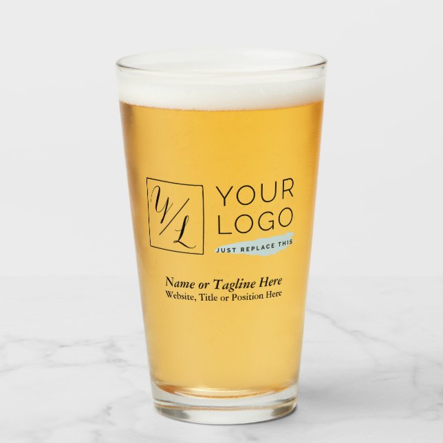 Your Corporate Logo and Customized Details Glass (Front Filled)