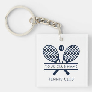 Your Country Club Name Tennis Team Any Colour Key Ring