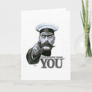 Your Country Needs You Card