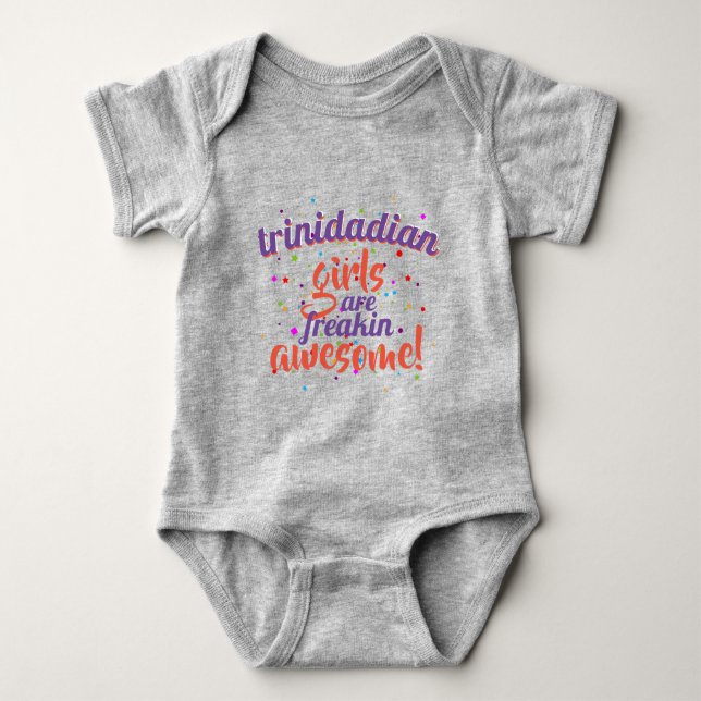 (Your Country or State) GIRLS are Freakin Awesome Baby Bodysuit (Front)