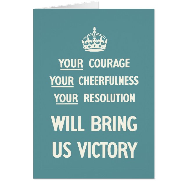 Your Courage Your Cheerfulness Your Resolution (Front)