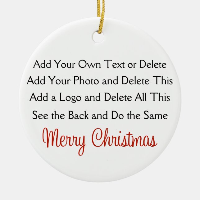 Your Creation Ceramic Tree Decoration (Front)