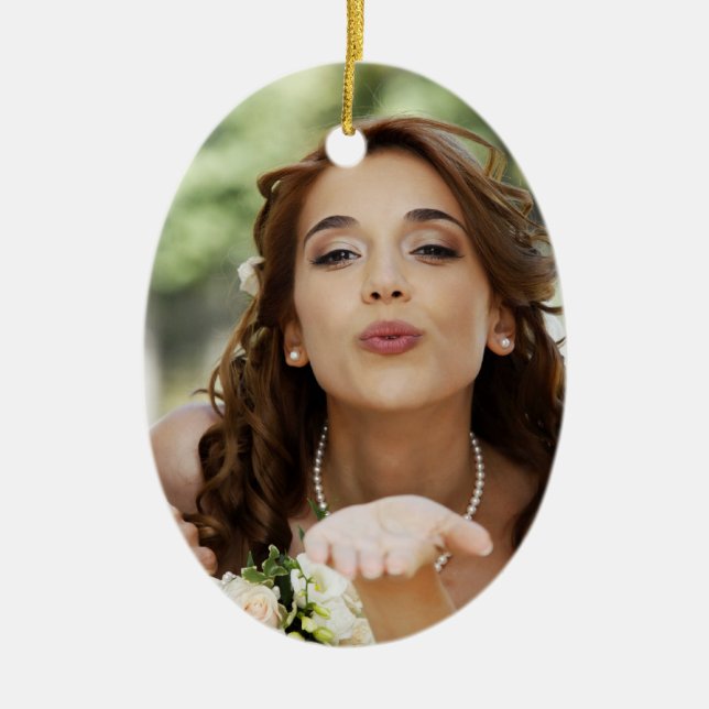 Your Creation Photo Ceramic Tree Decoration (Front)