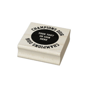 Your Curved & solid Text or sign Rubber Stamp