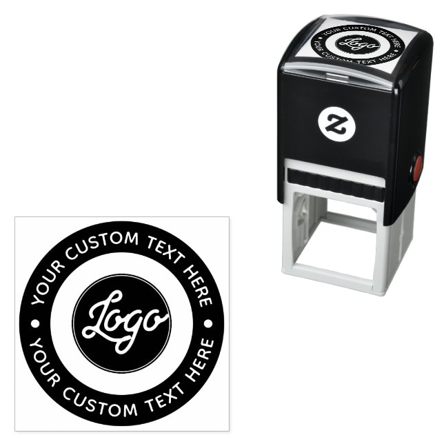 Your Custom Business Logo Self Inking Rubber Stamp (In Situ)