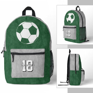 your custom colors soccer athlete printed backpack