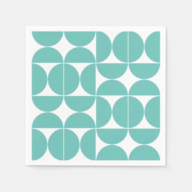 Your Custom Colour, Mod Half Circles Napkin (Front)