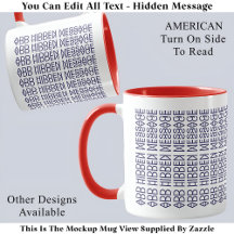 Your Custom Hidden Message American Flag 150BW Fun