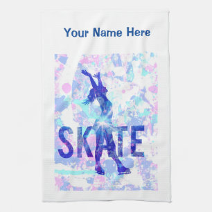 Your Custom Image Figure Skating Blade Wipe Tea Towel