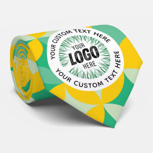Your Custom Logo Personalised Monogram or Text Tie