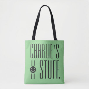 YOUR (custom name & colour) STUFF bags