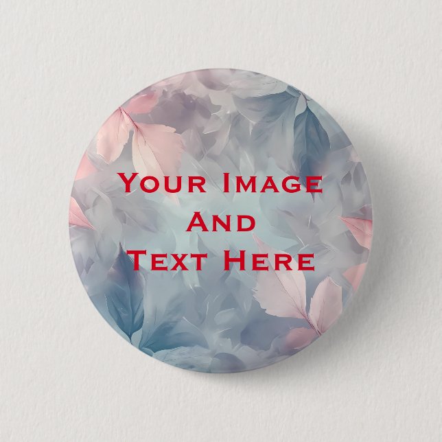 Your custom Picture and Text Personalised 6 Cm Round Badge (Front)