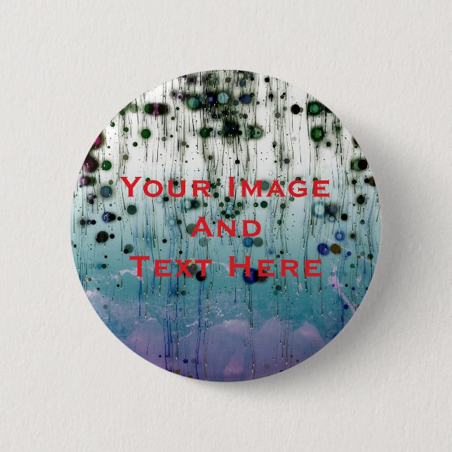 Your custom Picture and Text Personalised 6 Cm Round Badge (Front)