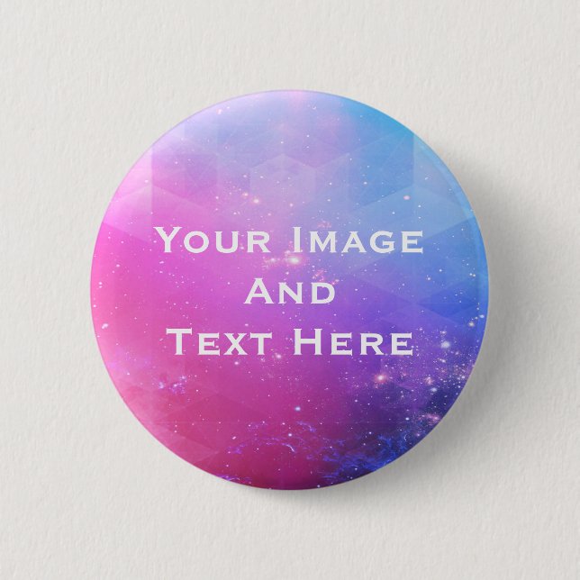 Your custom Picture and Text Personalised 6 Cm Round Badge (Front)