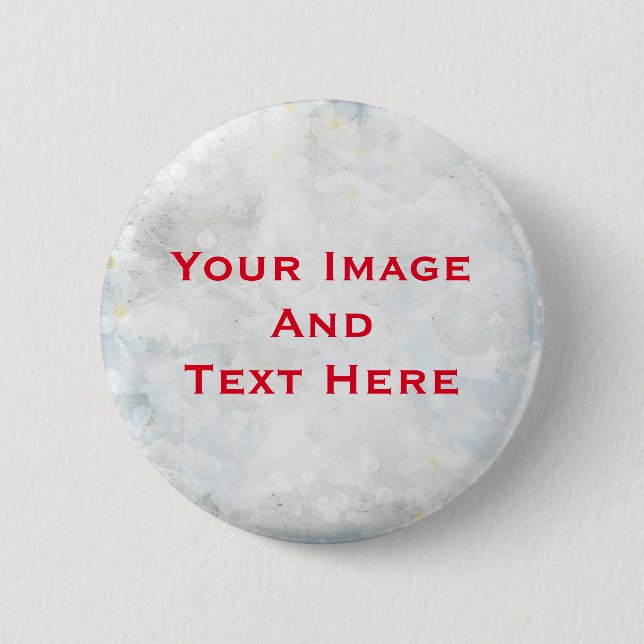 Your custom Picture and Text Personalised Button (Front)