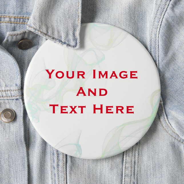 Your custom Picture and Text Personalised Button (In Situ)