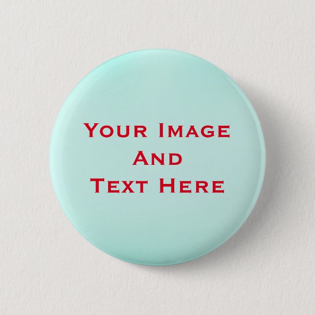 Your custom Picture and Text Personalised Button (Front)
