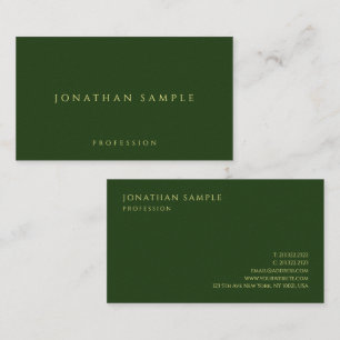 Your Custom Text Here Luxury Signature Matte Business Card