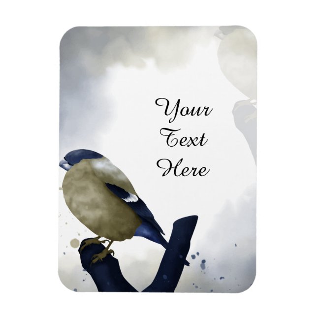 Your Custom Text - Little Bird Personalised Magnet (Vertical)