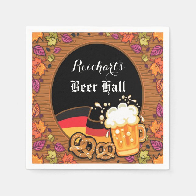 Your Custom White Standard Cocktail Napkin (Front)