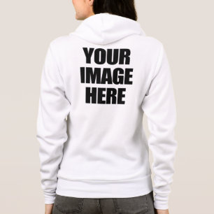 Your Custom Women's Bella Fleece Raglan Zip Hoodie
