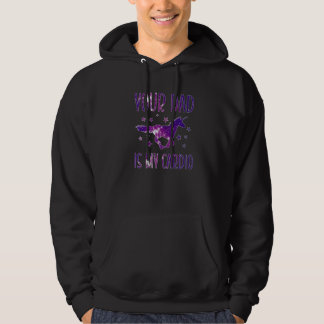 Your Dad Is My Cardio Running Unicorn Galaxy Work Hoodie