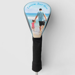 Your Dad Photo Golf Head Cover Gift Custom Text