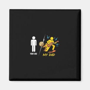 Your Dad Vs My Dad – Funny Guitar Stick Figure Magnet