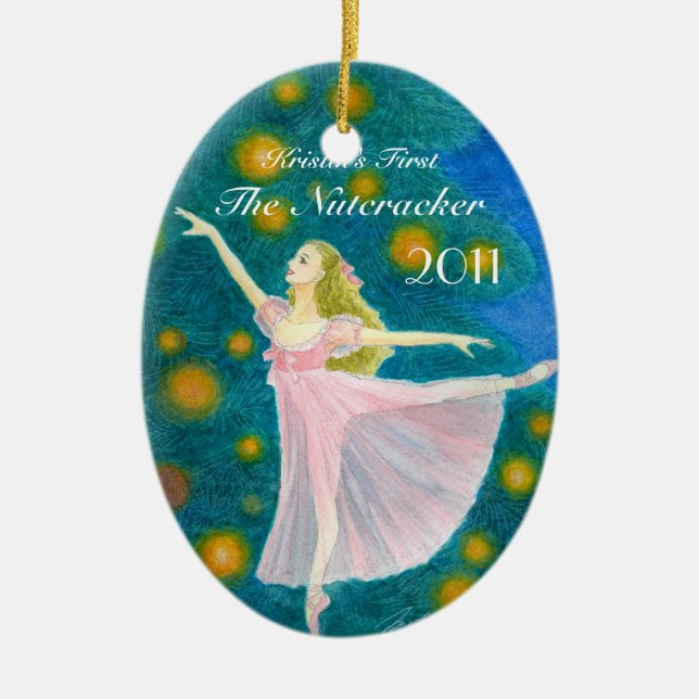 Your Dancer's First Nutcracker Oval Ornament (Front)