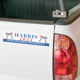 Your Daughter's Rights Depend on It Harris 2024  Bumper Sticker