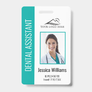 Your Dental Clinic Logo Dentist Employee Photo ID Badge