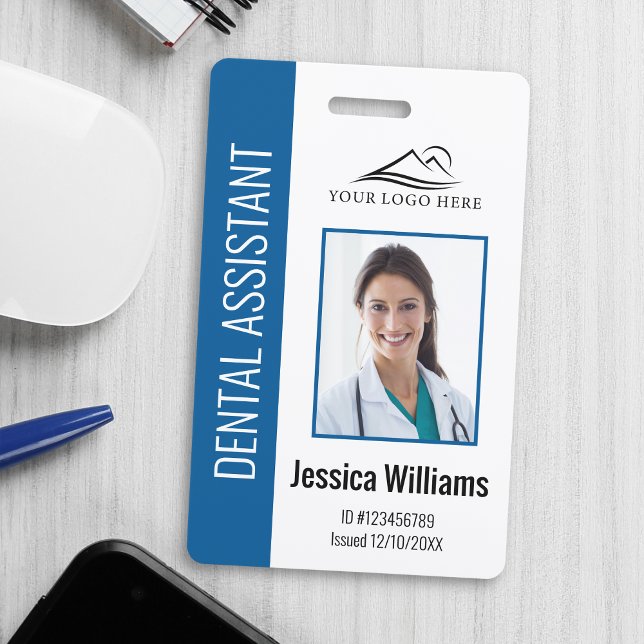 Your Dental Clinic Logo Dentist Employee Photo ID ID Badge (Creator Uploaded)