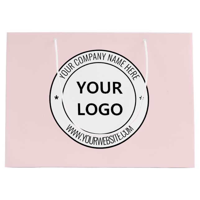 Your Design Branded Logo Business Gift Bag Example (Front)