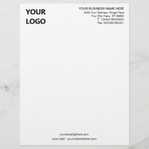 Your Design Business Letterhead Example with Logo