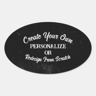 Your Design Here - Create Your Own Oval Sticker