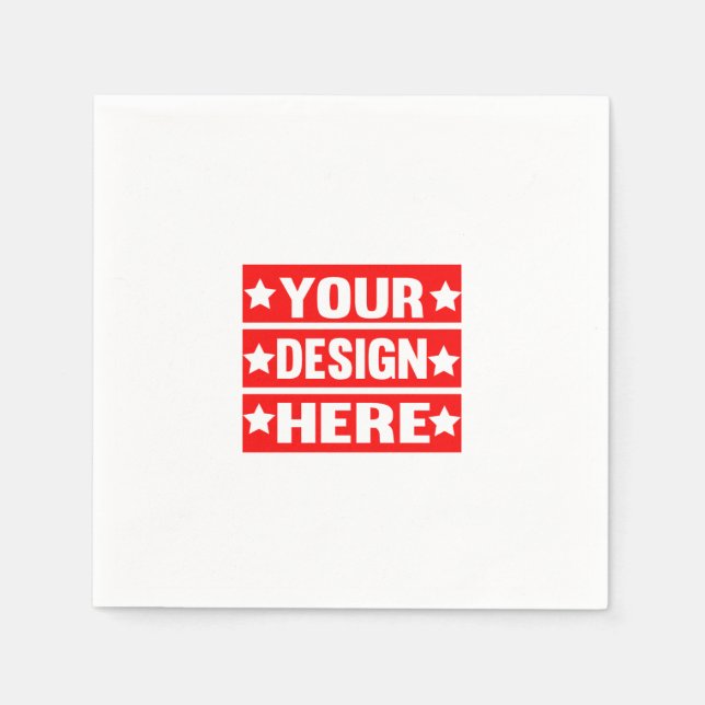 Your Design Here Custom  Napkin (Front)