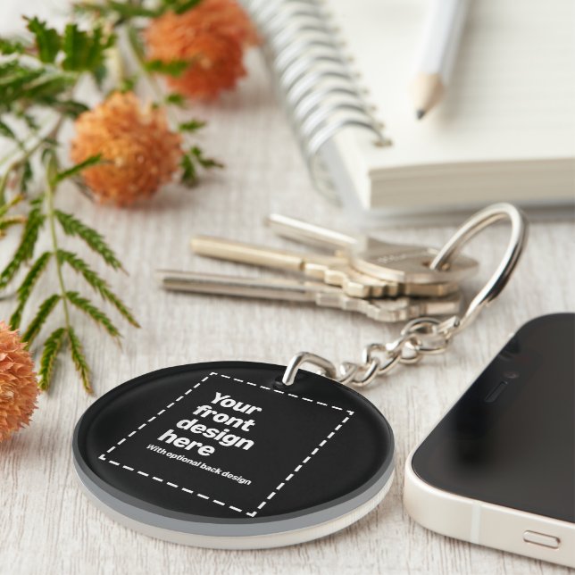 Your Design Here Key Ring (Front Right)