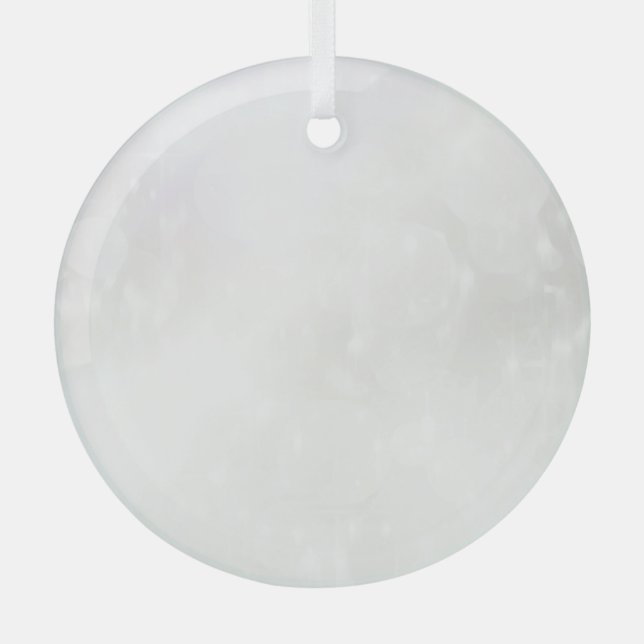 Your Design Here - Personalised Glass Tree Decoration (Front)