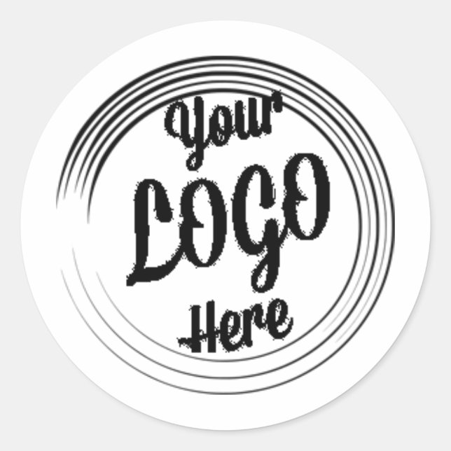  Your Design Logo Ship Next Day Fast Shippin Classic Round Sticker (Front)