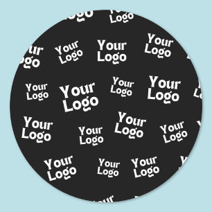 Your Design or Business Logo Random Placement Classic Round Sticker