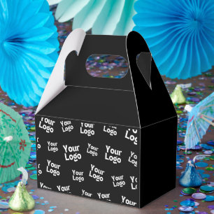 Your Design or Business Logo   Random Placement Favour Box