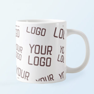 Your Design or Business Logo   Random Placement Large Coffee Mug