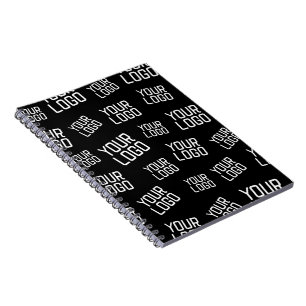 Your Design or Business Logo Random Placement Notebook