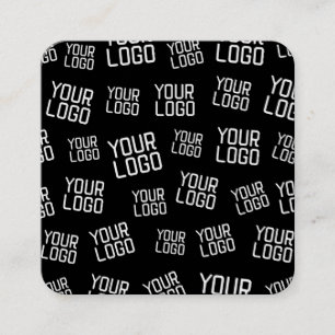 Your Design or Business Logo   Random Placement Square Business Card