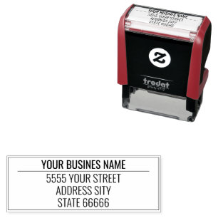 Your Design Personalised Address Stamp Template